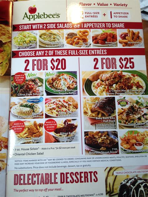 applebee's menu prices